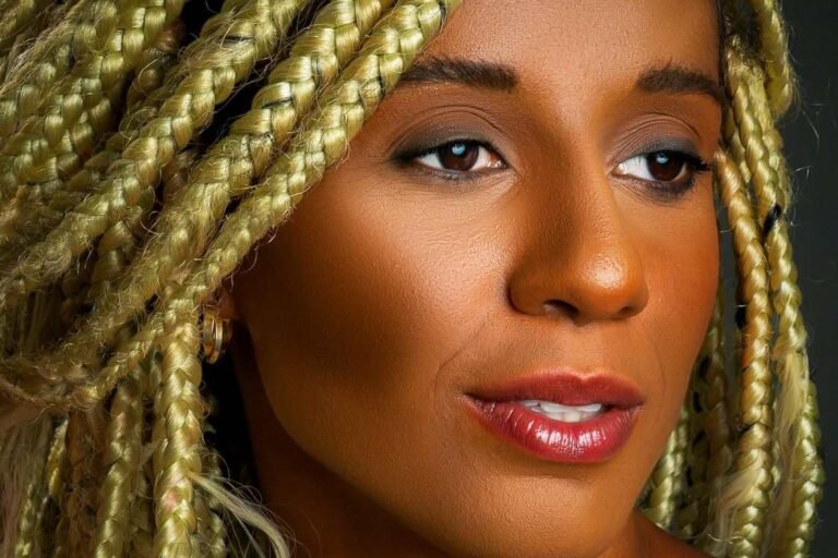 Close-up of locs hair